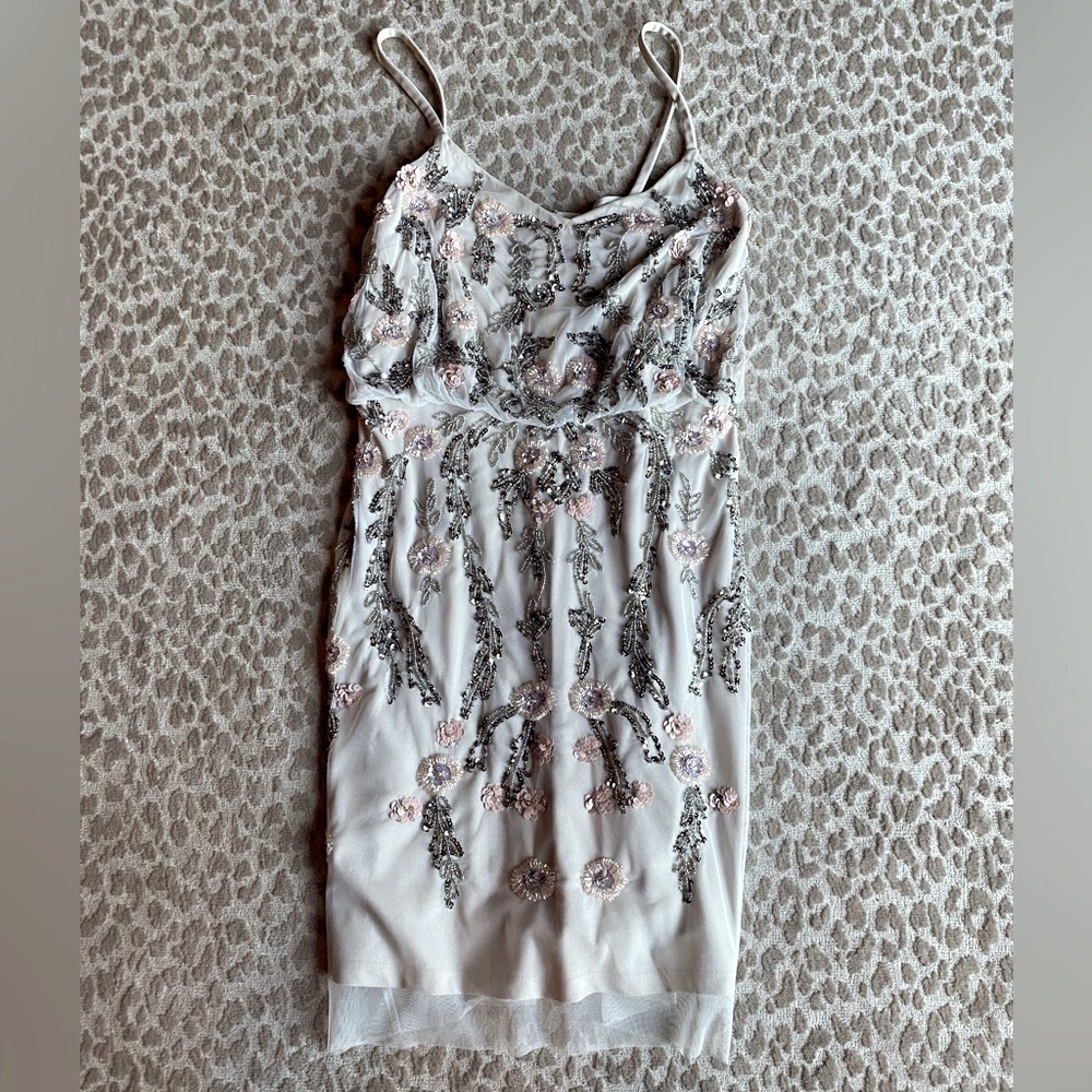 Adrianna Papell Sequined Cocktail Dress, size 10